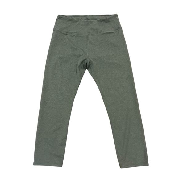 Kyodan Capri Leggings Womens Size Small Heathered Green Athletic Gym Workout - Picture 1 of 7